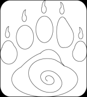 Kodiak Tags - Bear Paw Logo