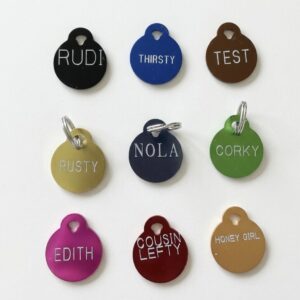 Small Circle Shaped Dog Tag