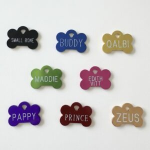 Small Bone Shaped Dog Tag