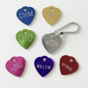 Small Heart Shaped Dog Tag