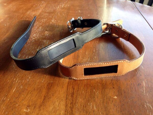 Leather Collar ID Tag